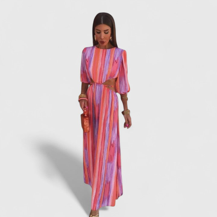 Calypso | Striped Maxi Dress