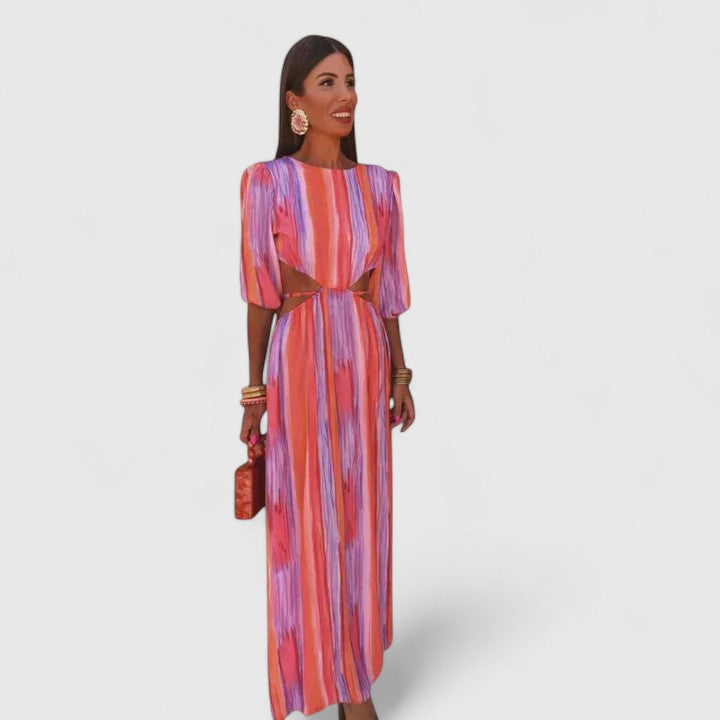 Calypso | Striped Maxi Dress