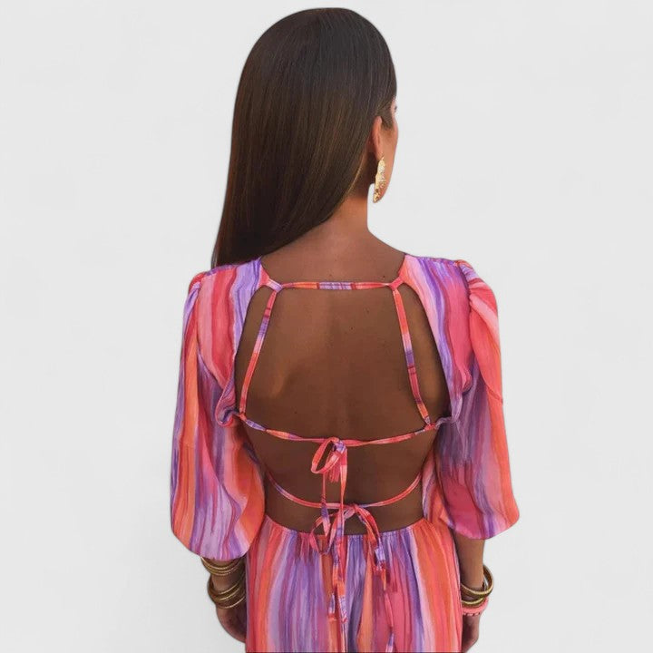 Calypso | Striped Maxi Dress