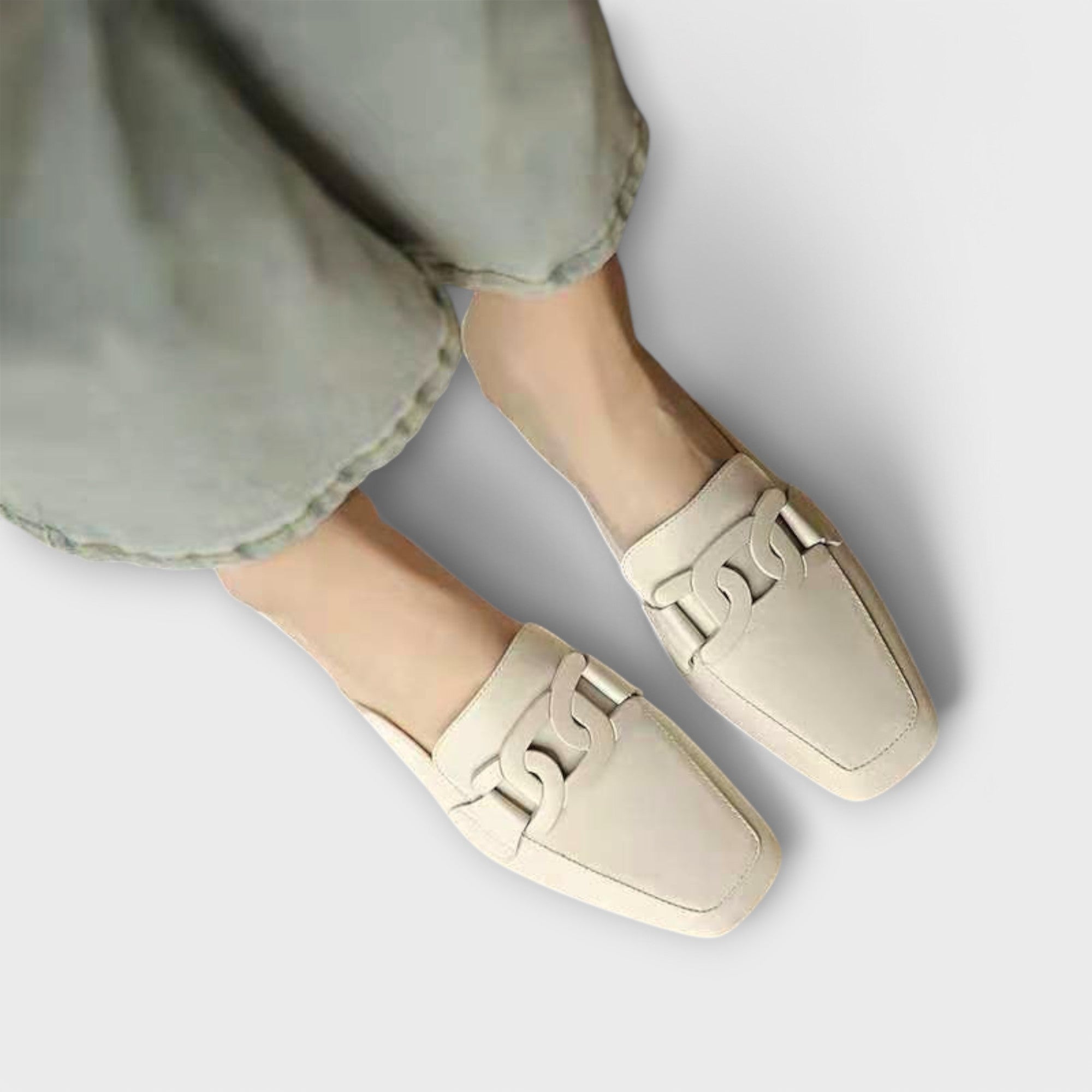 Estelle | Chain-Embellished Loafers