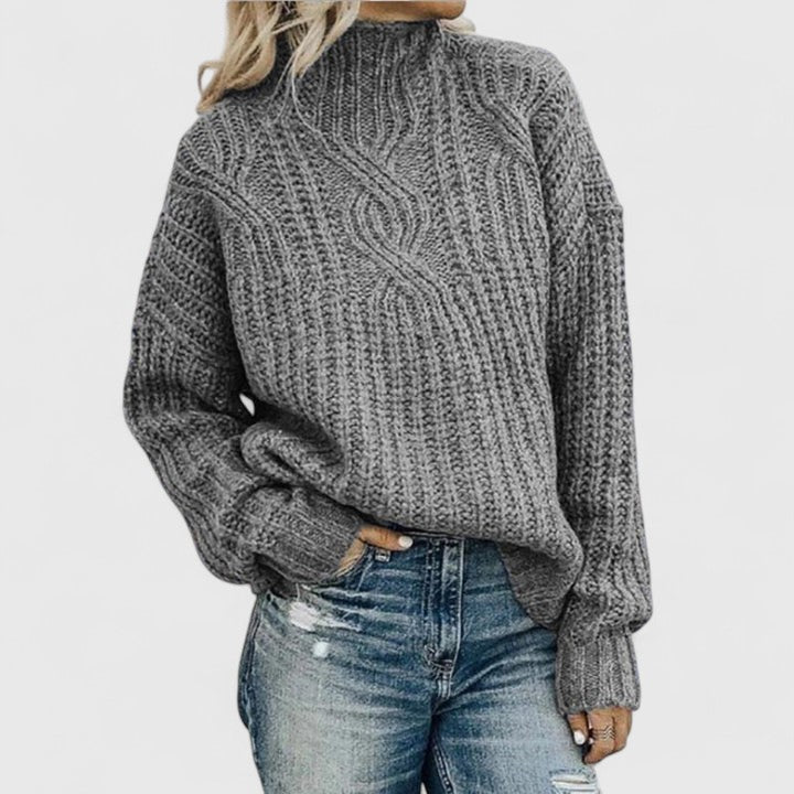 Monica | Cable-knit Sweatshirt