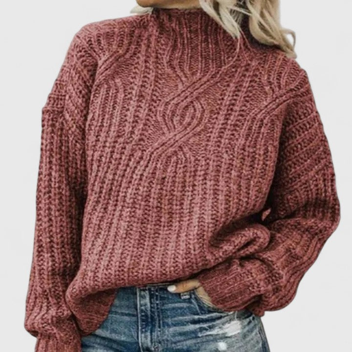 Monica | Cable-knit Sweatshirt