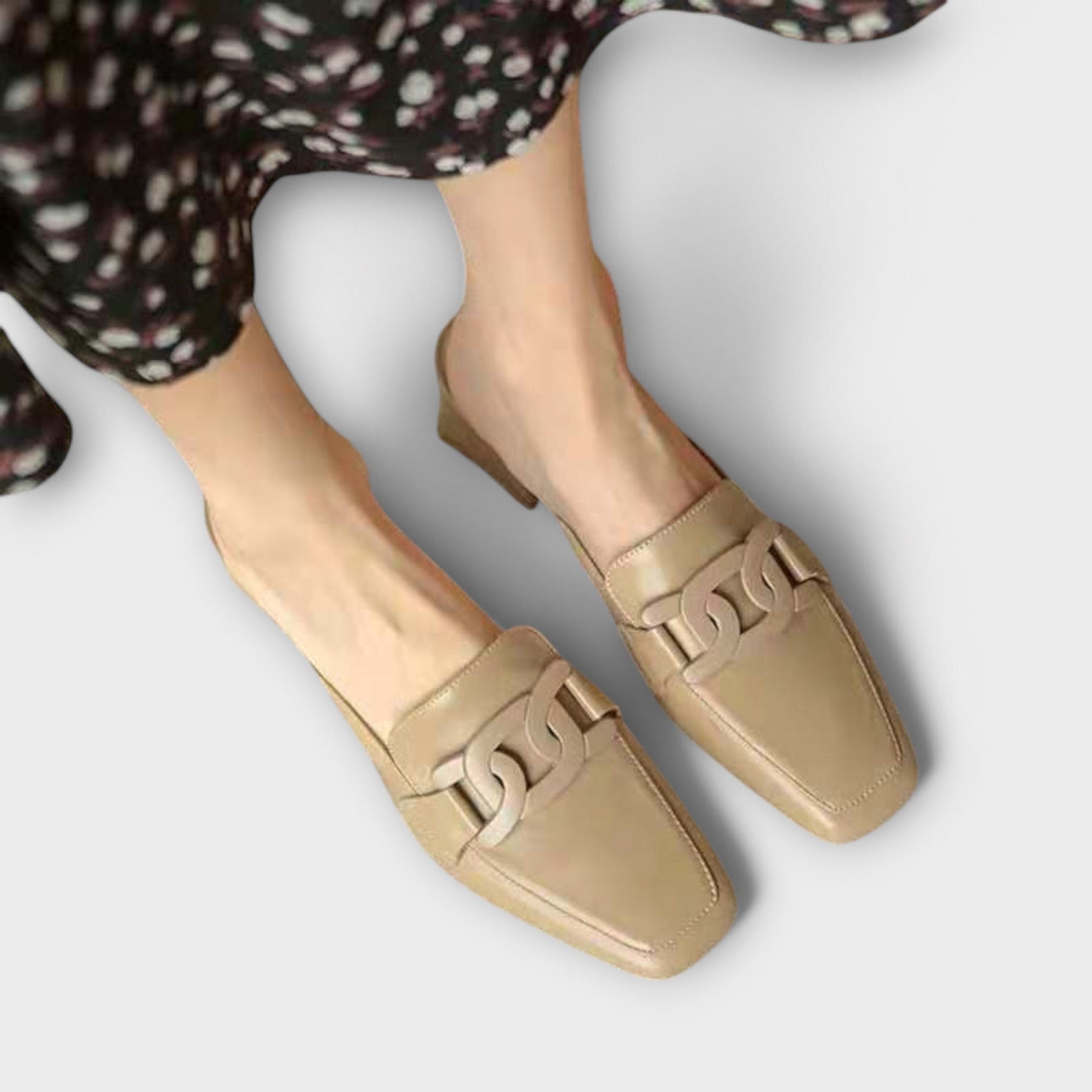Estelle | Chain-Embellished Loafers
