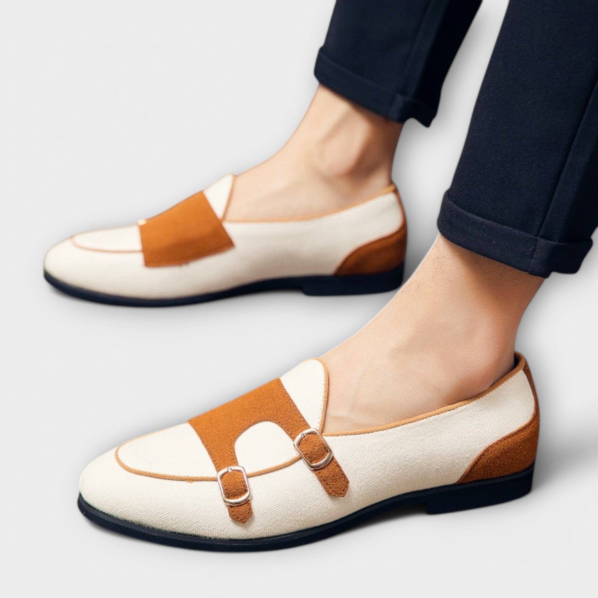 Lesley | Two-Tone Loafers