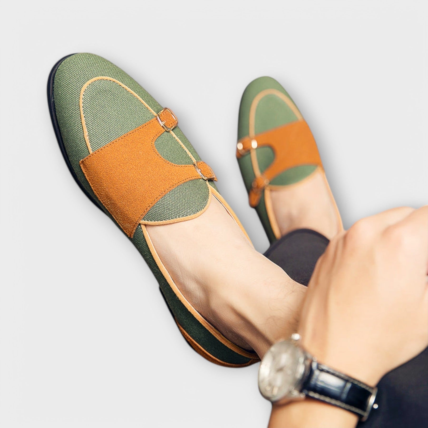 Lesley | Two-Tone Loafers