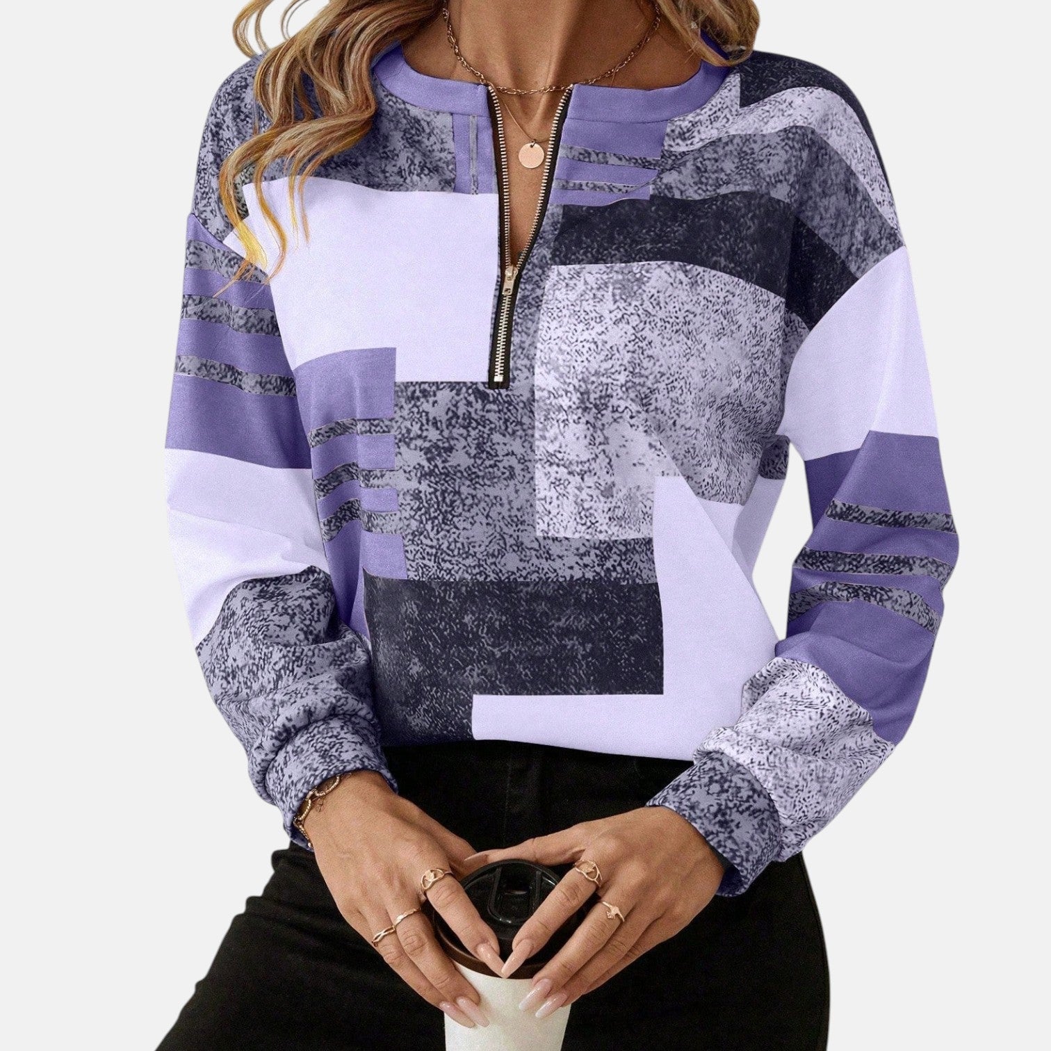 Meredith | Patchwork Sweatshirt