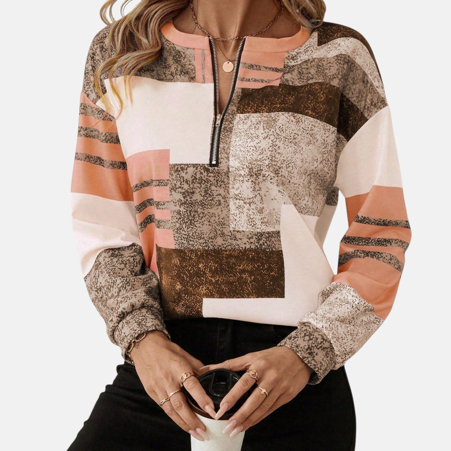 Meredith | Patchwork Sweatshirt