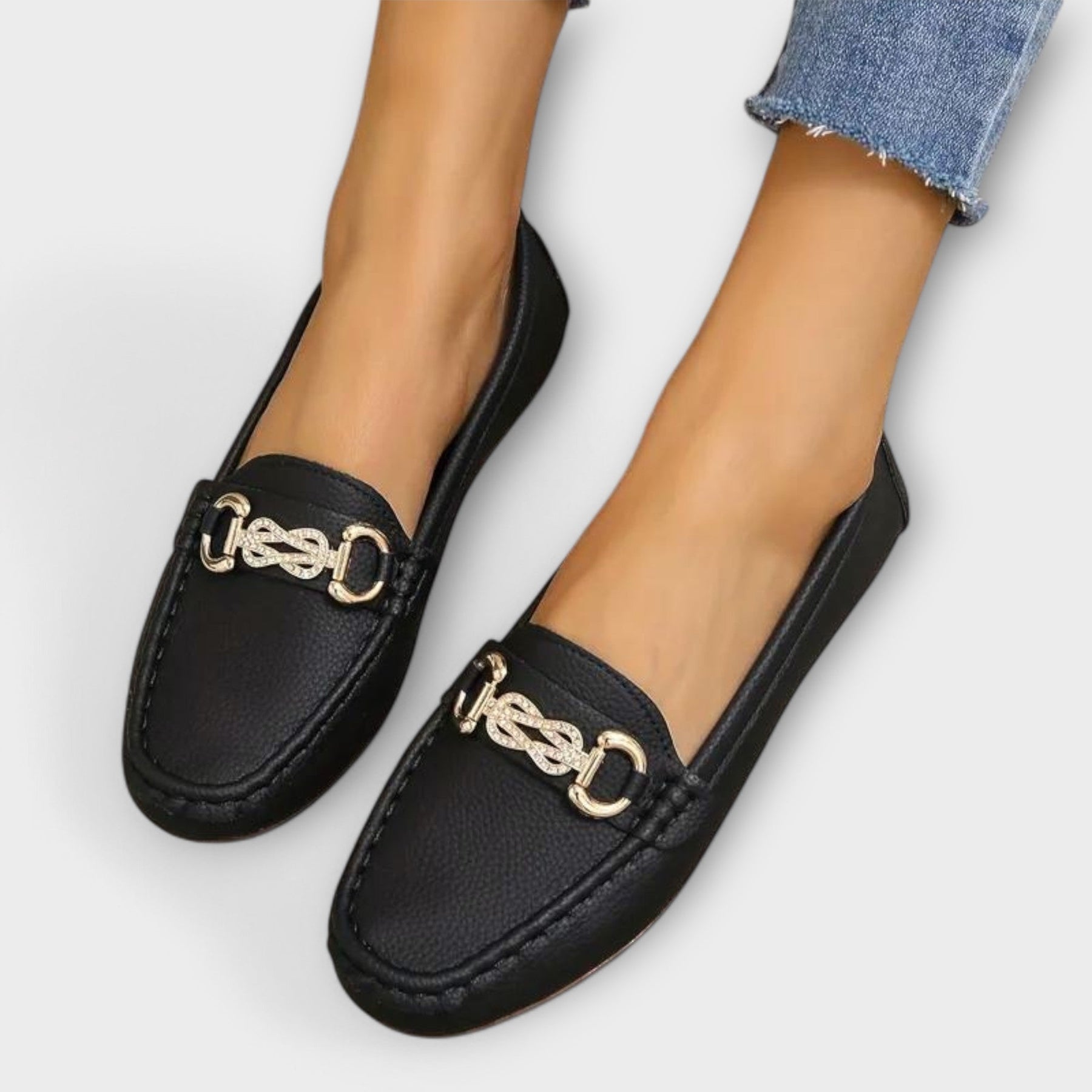 Lynette | Chain-Detail Loafers