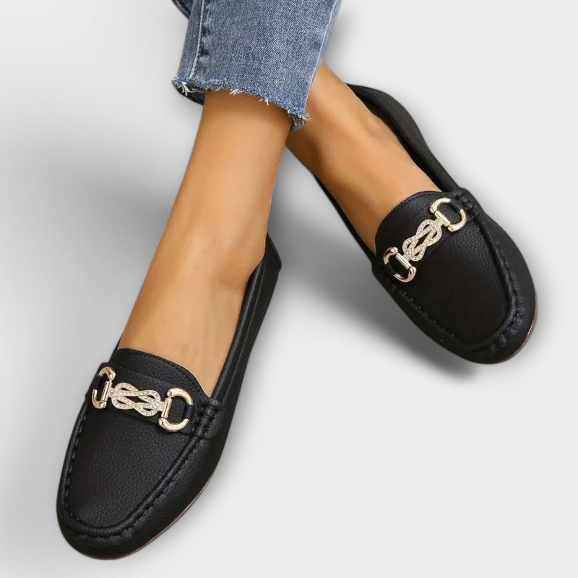 Lynette | Chain-Detail Loafers