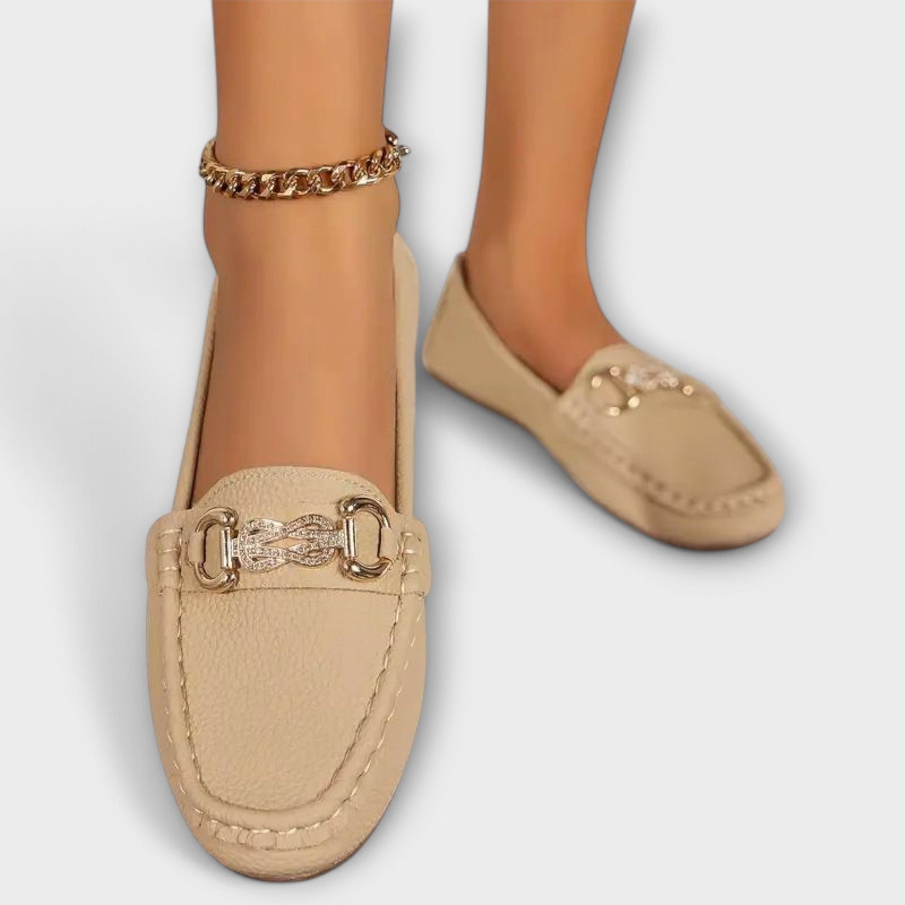 Lynette | Chain-Detail Loafers