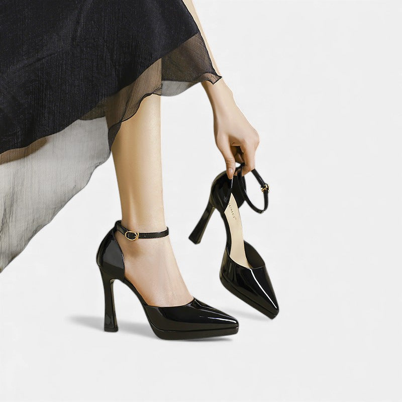 Claudette | Patent Platform Heels