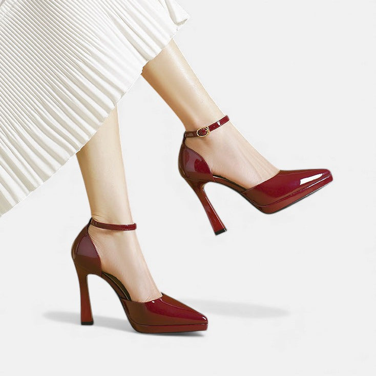 Claudette | Patent Platform Heels