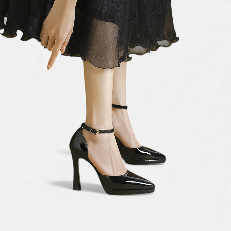 Claudette | Patent Platform Heels