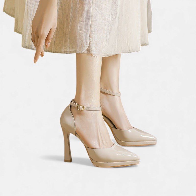 Claudette | Patent Platform Heels