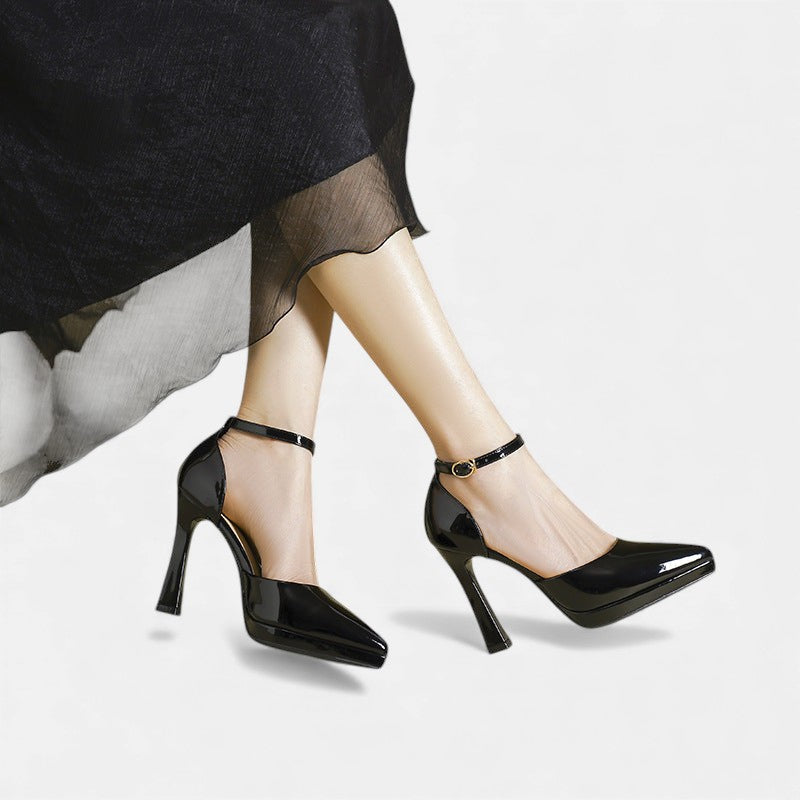 Claudette | Patent Platform Heels