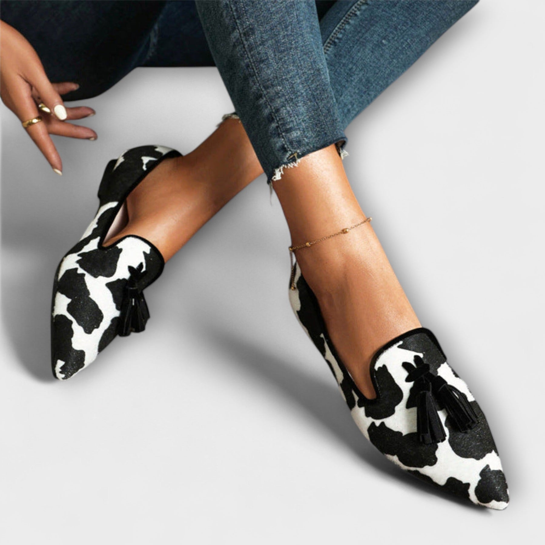 Dorreen | Statement Giraffe Loafers