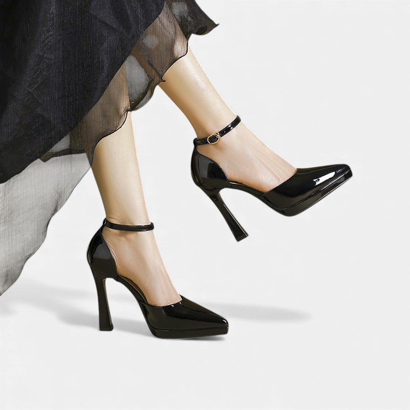 Claudette | Patent Platform Heels