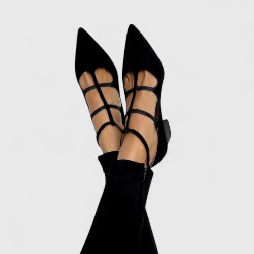 Lorena | T-Bar Block Heels