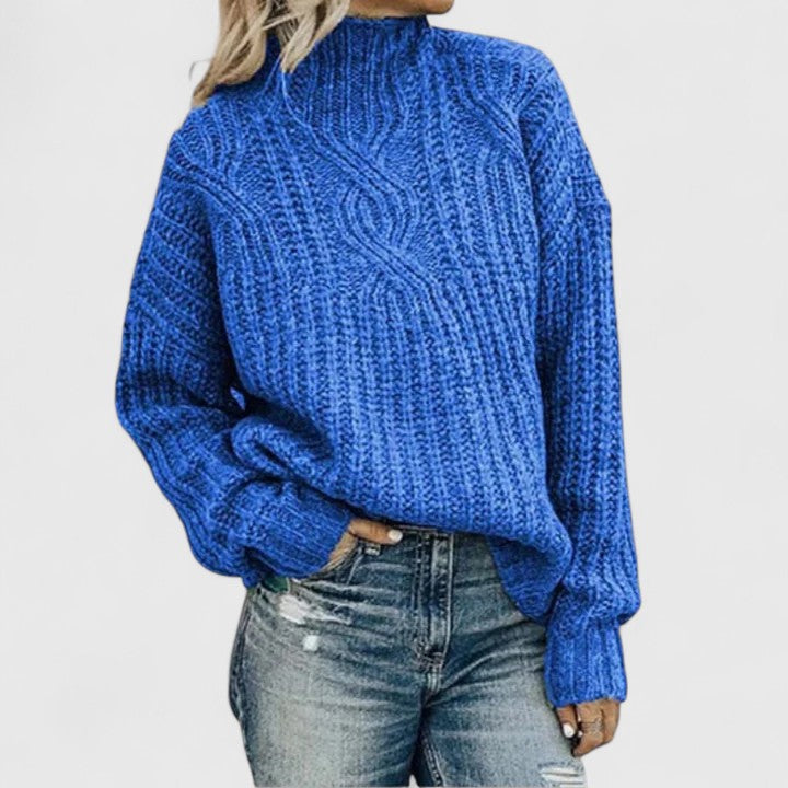Monica | Cable-knit Sweatshirt