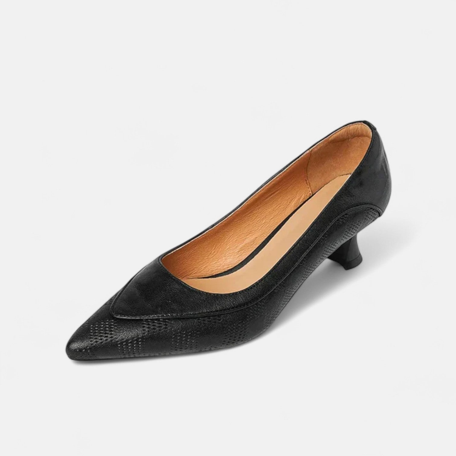 Kirsty | Pointed Heels in Cognac