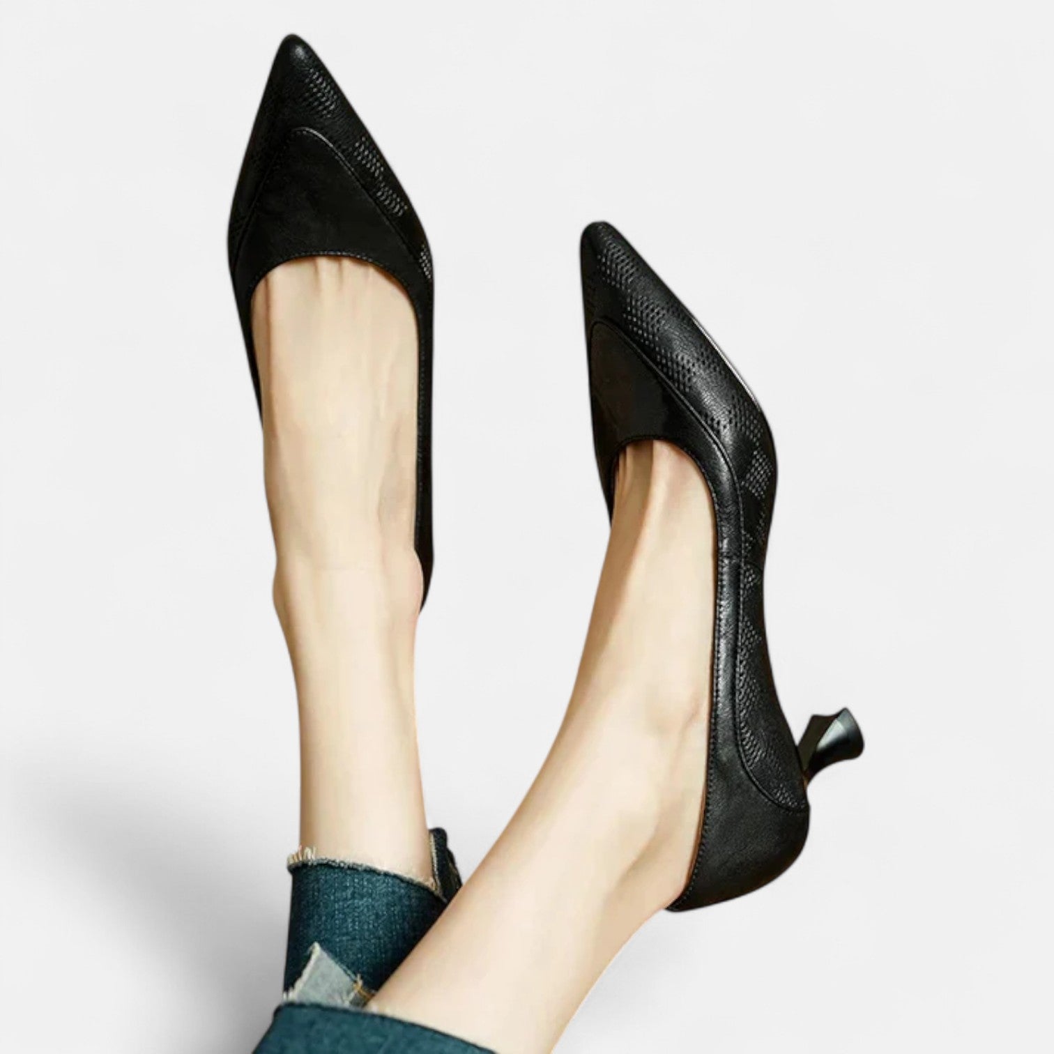 Kirsty | Pointed Heels in Cognac