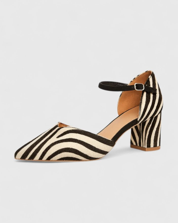Rosalie | Zebra Print Heels