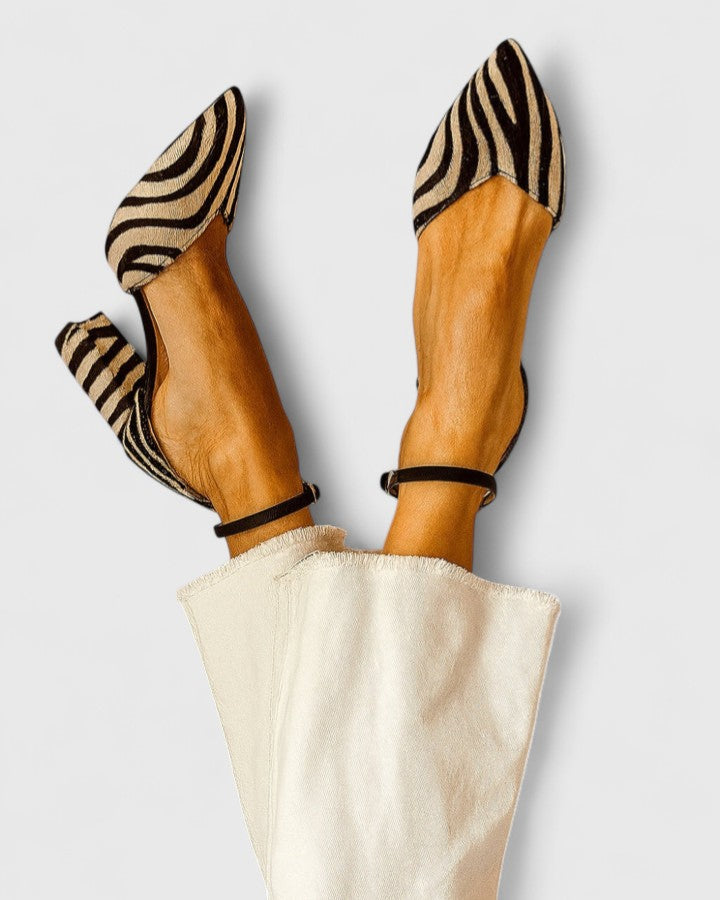 Rosalie | Zebra Print Heels