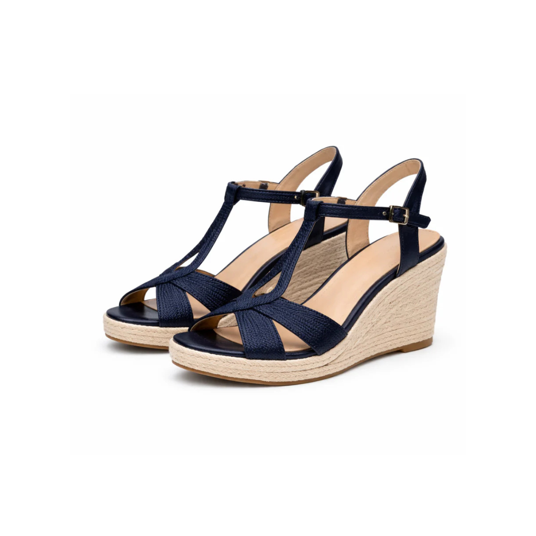 Sylvia | Textured Wedge Heels