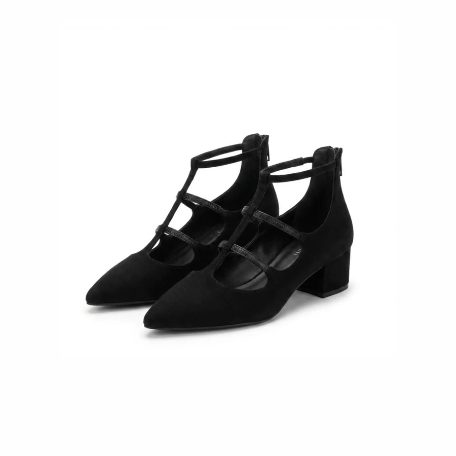 Lorena | T-Bar Block Heels
