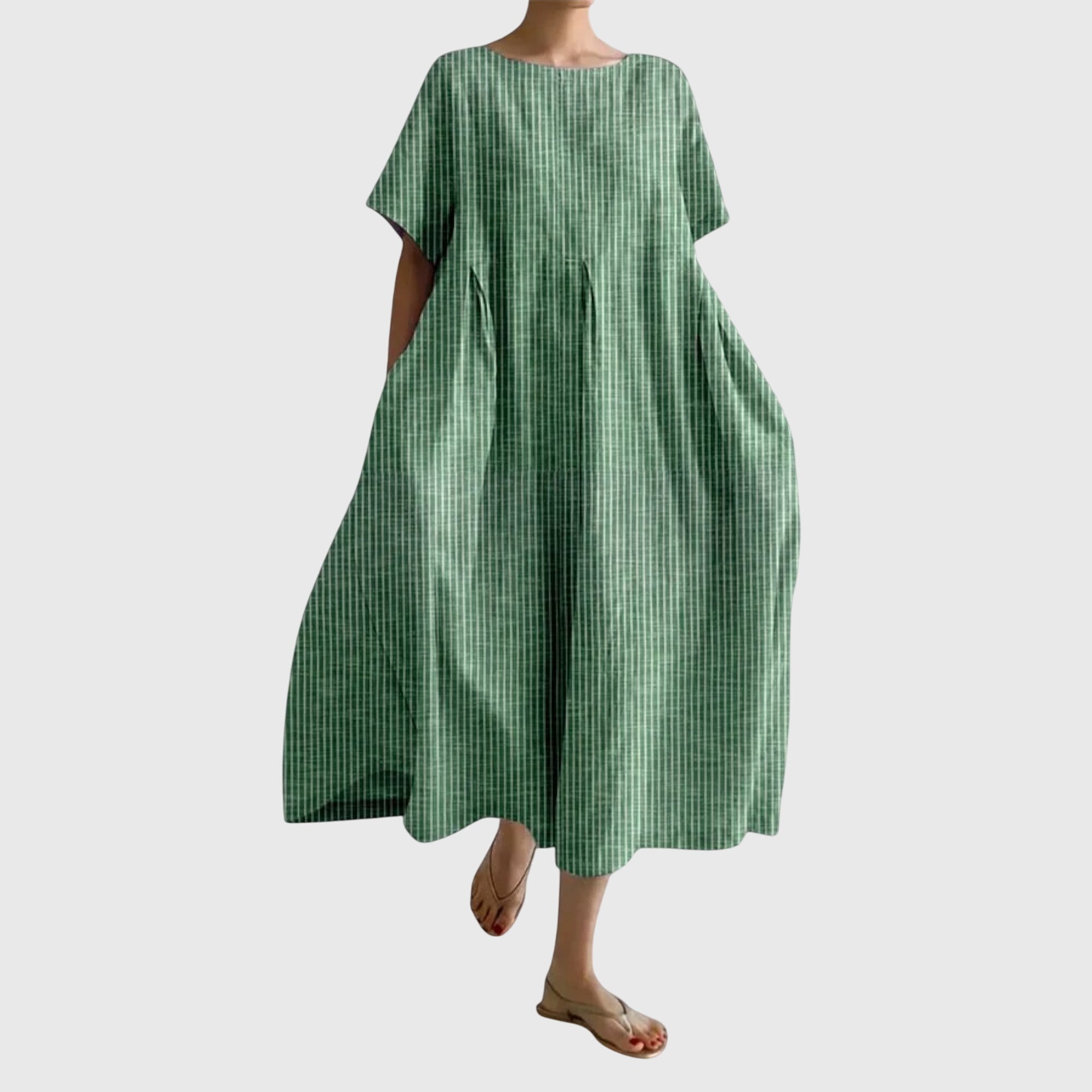 Aleesha | Striped Linen Dress