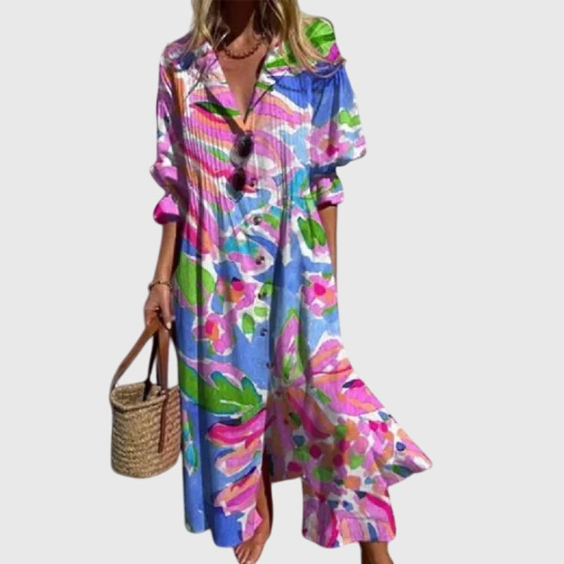 Mireya | Vibrant Floral Dress