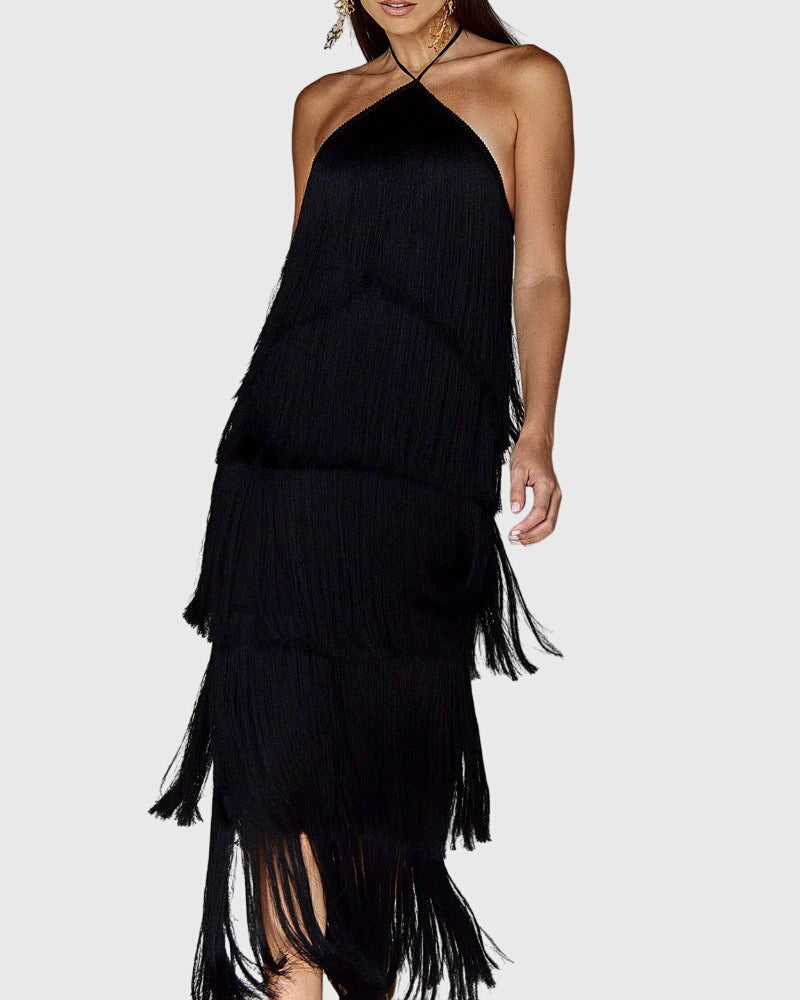 Lexi-Mae | Fringed Evening Dress