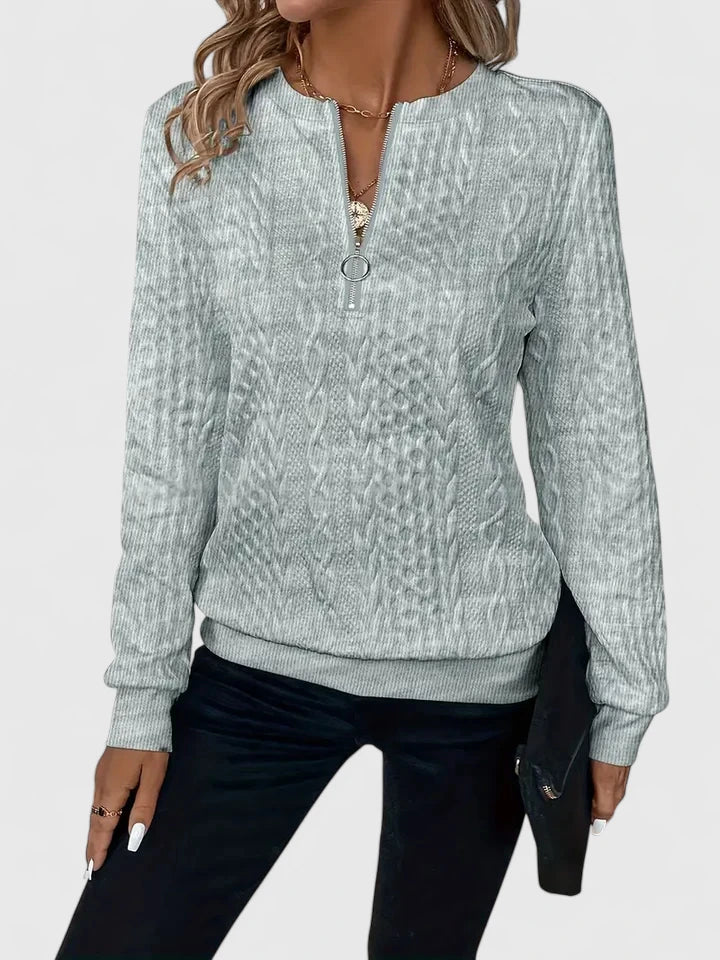 Claudia | Textured Cable Sweatshirt