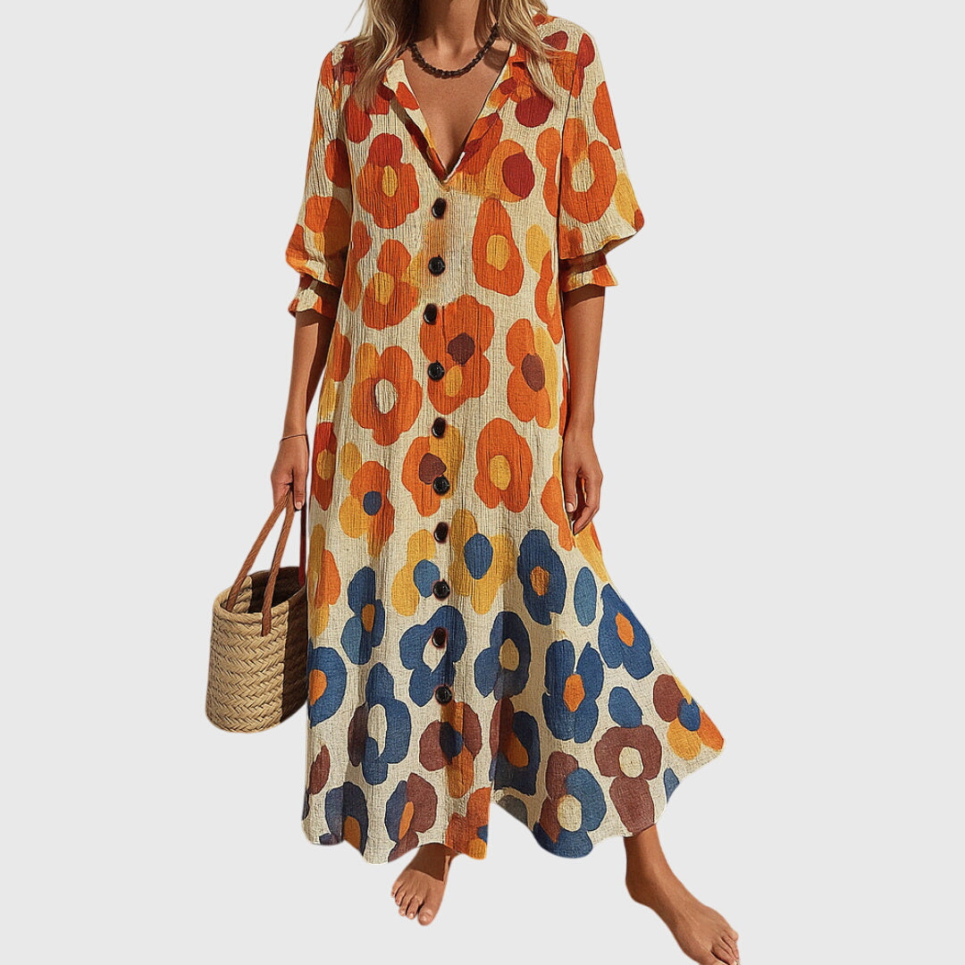 Charli | Floral Button Dress