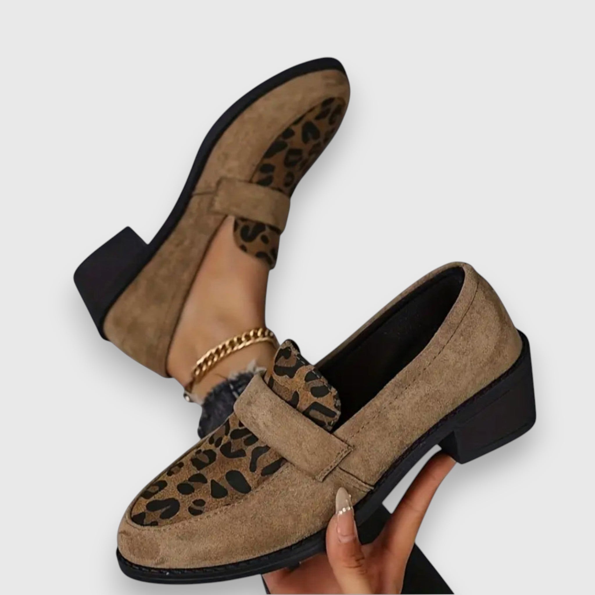 Tania | Leopard Print Loafers