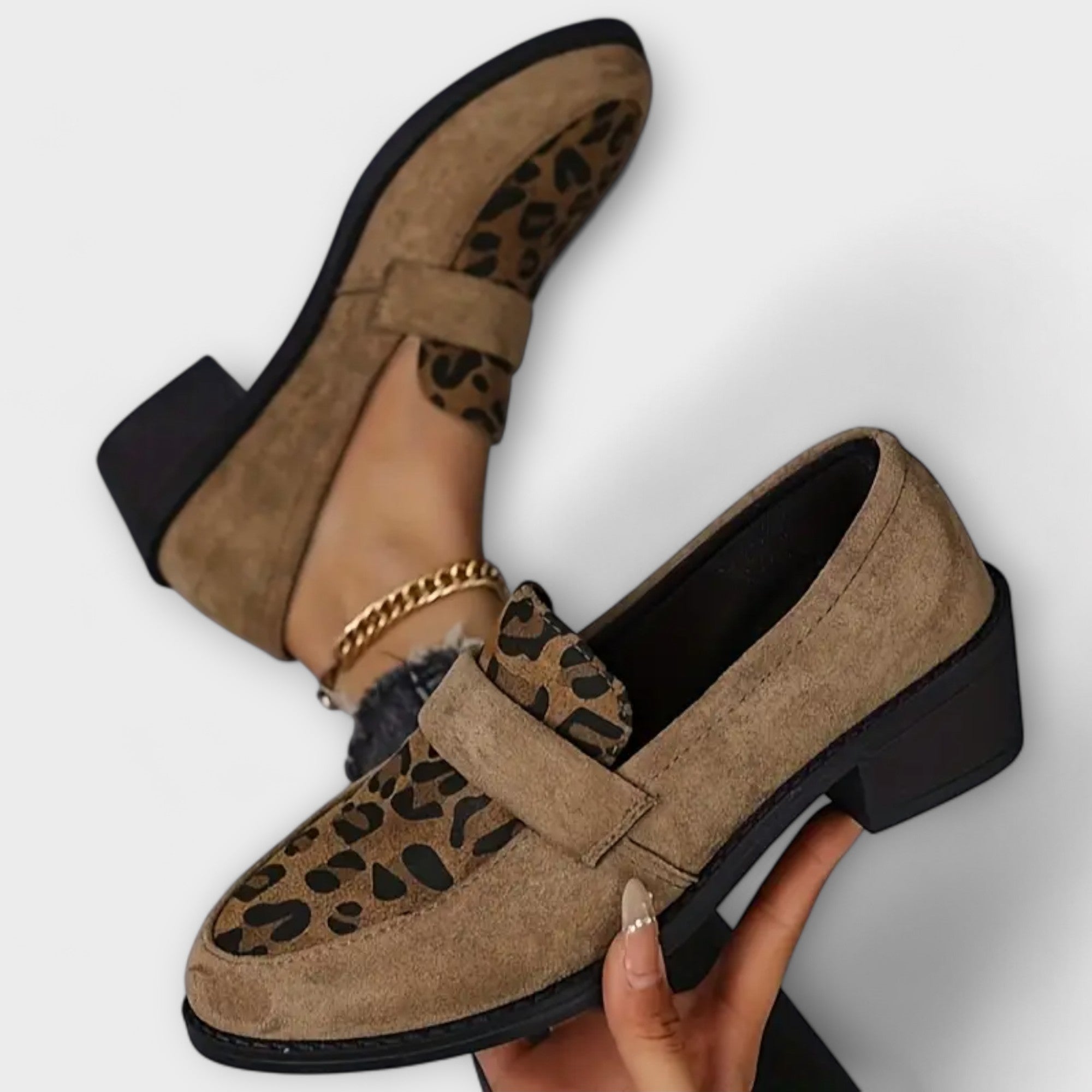 Audrey | Leopard Print Loafers