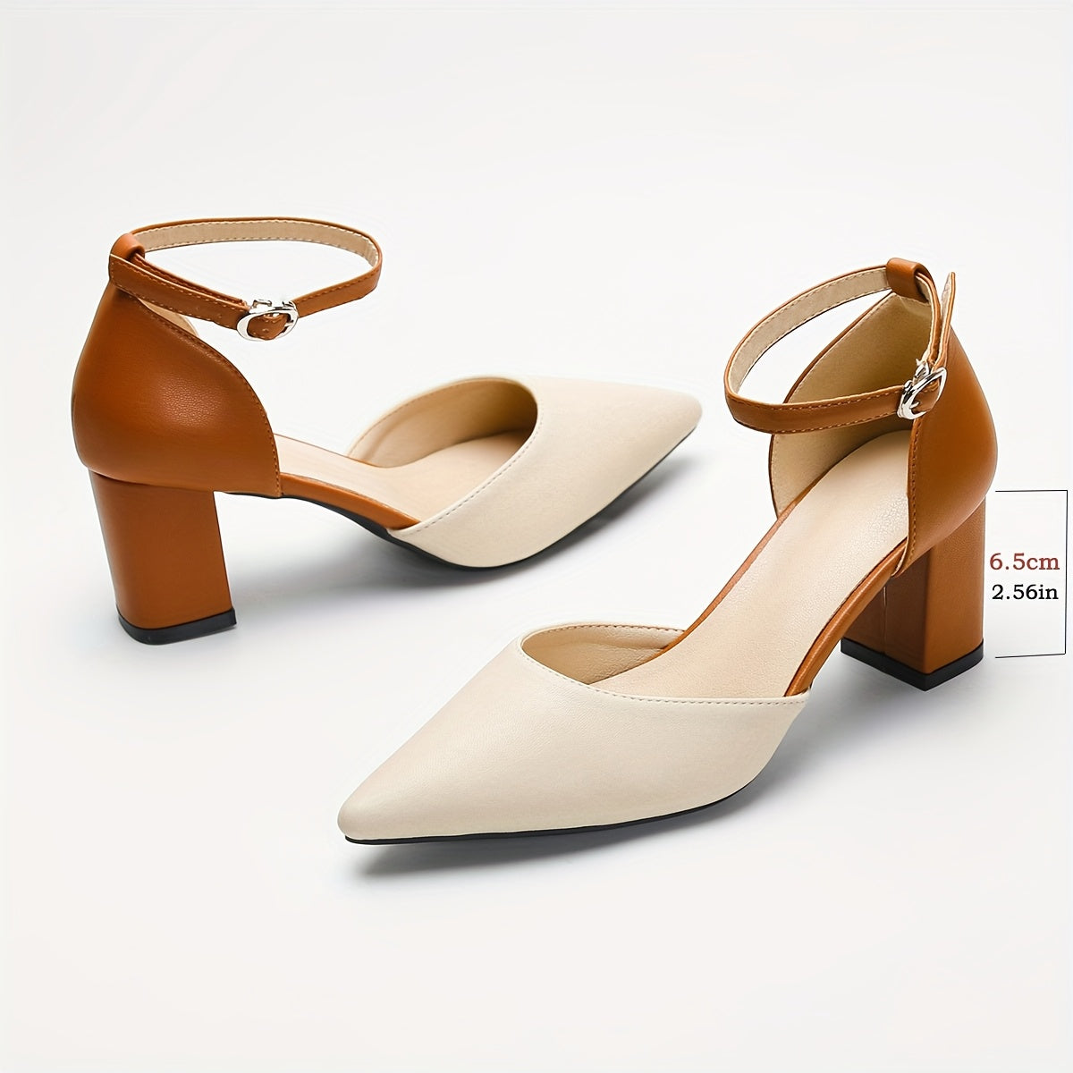 Joanne | Two-Tone Block Heels