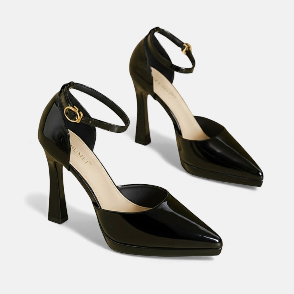 Claudette | Patent Platform Heels