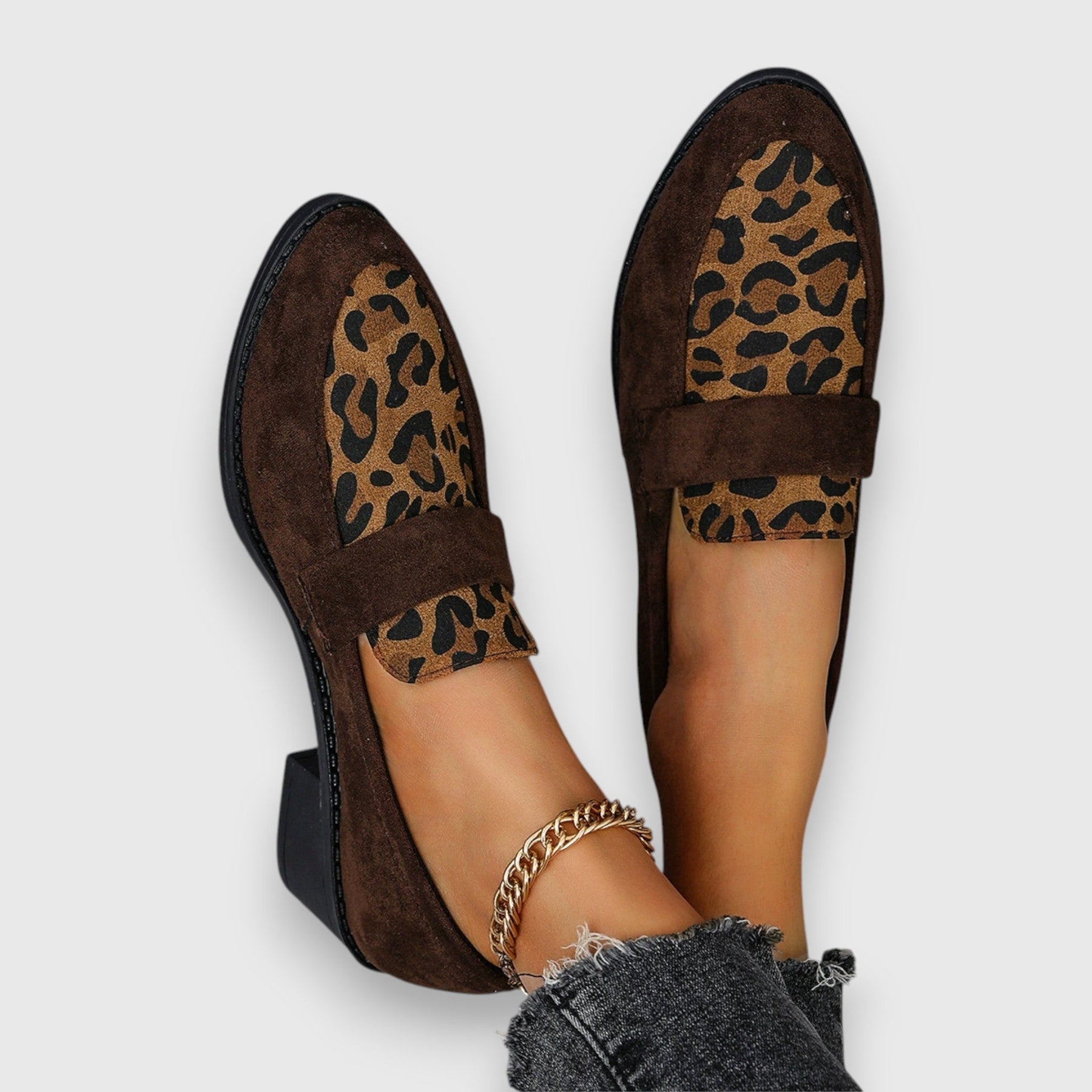 Tania | Leopard Print Loafers