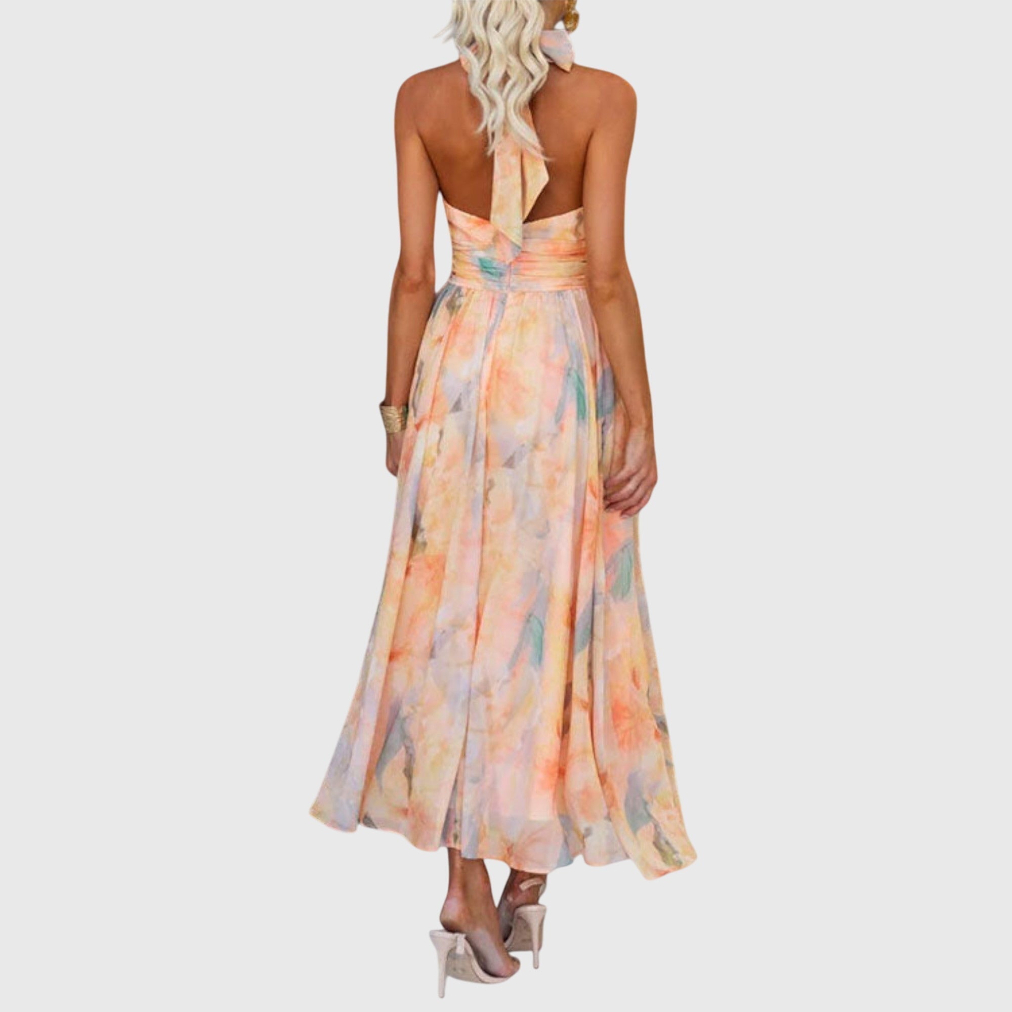 Harpreet | Floral Halter Dress
