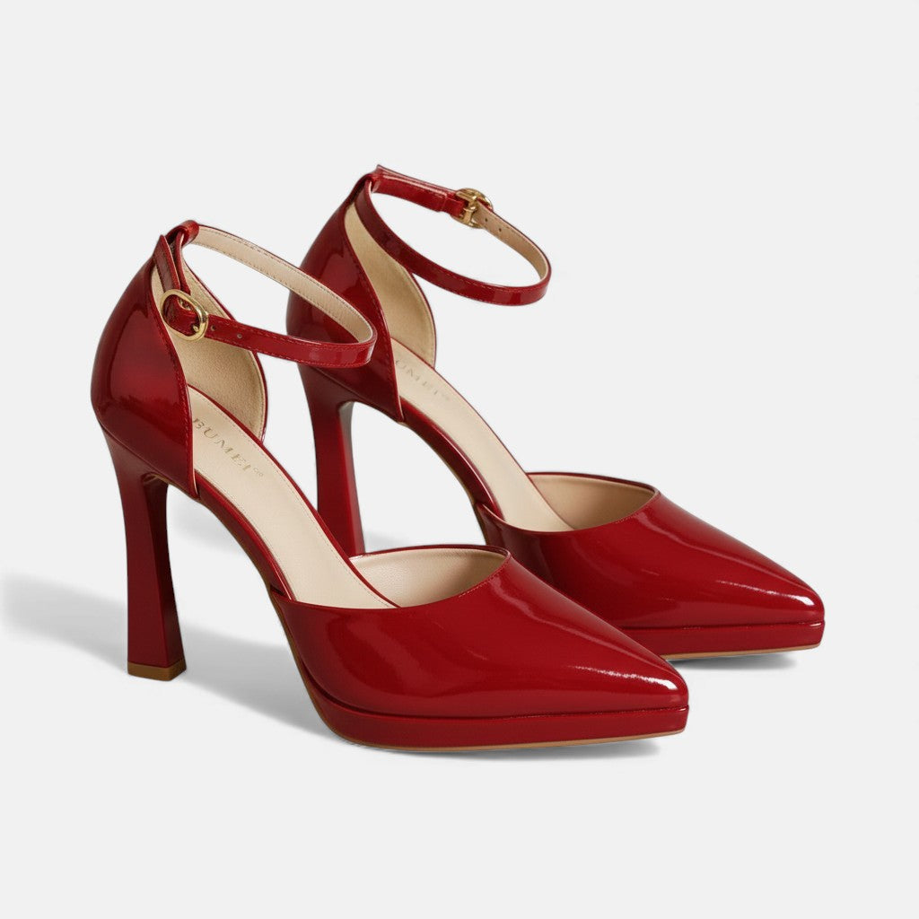 Claudette | Patent Platform Heels
