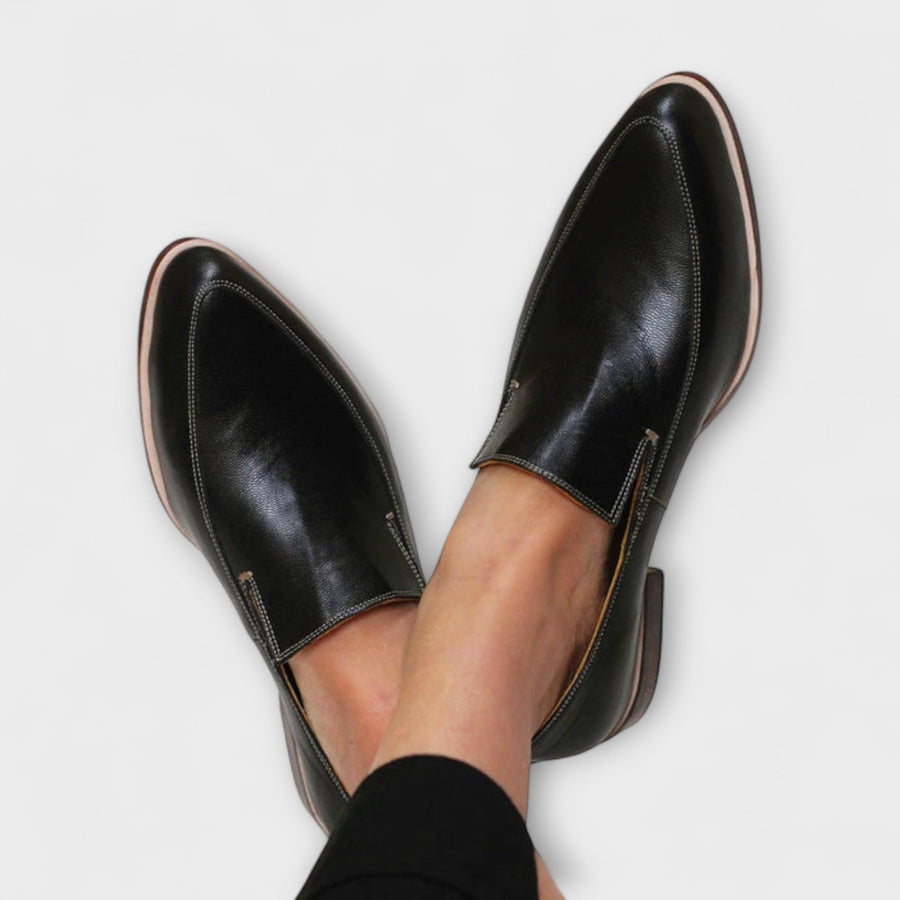 Emma | Classic Black Loafers