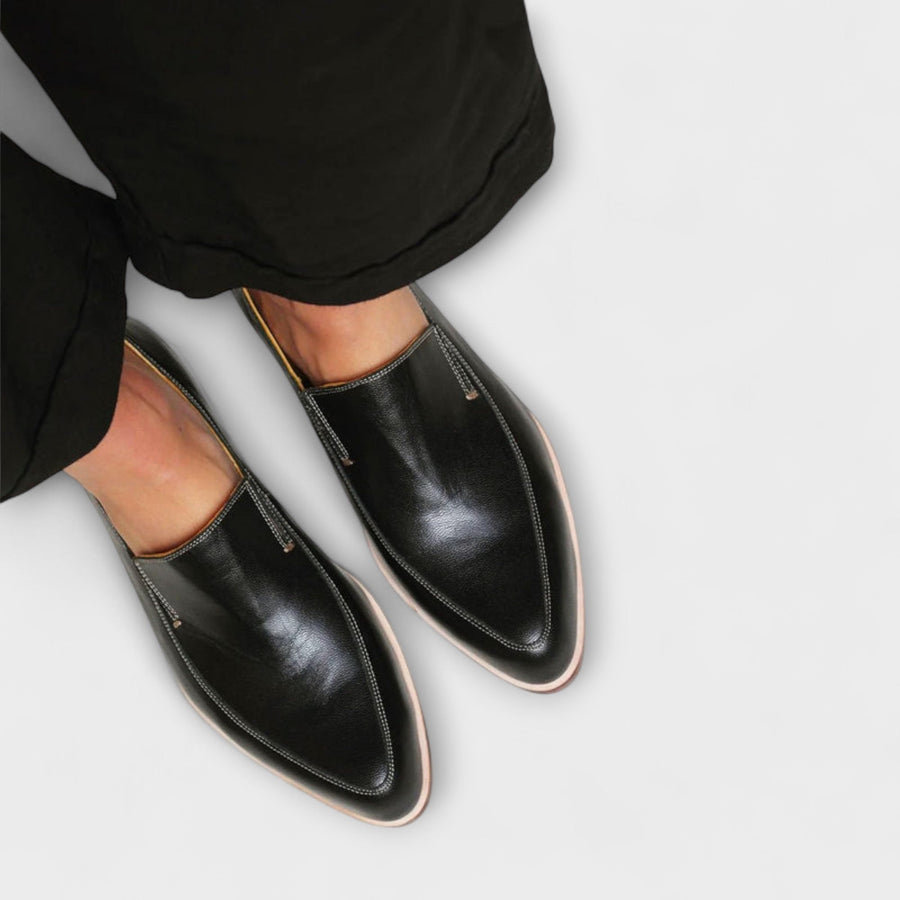 Emma | Classic Black Loafers