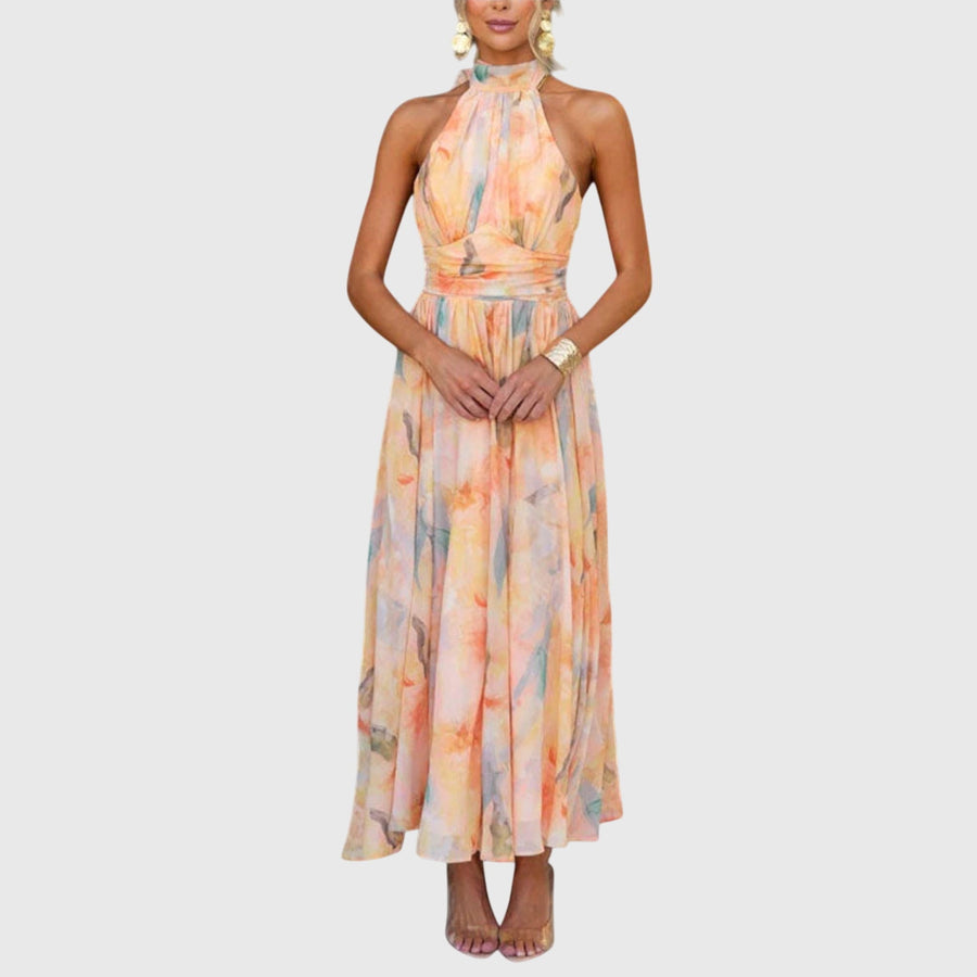 Harpreet | Floral Halter Dress