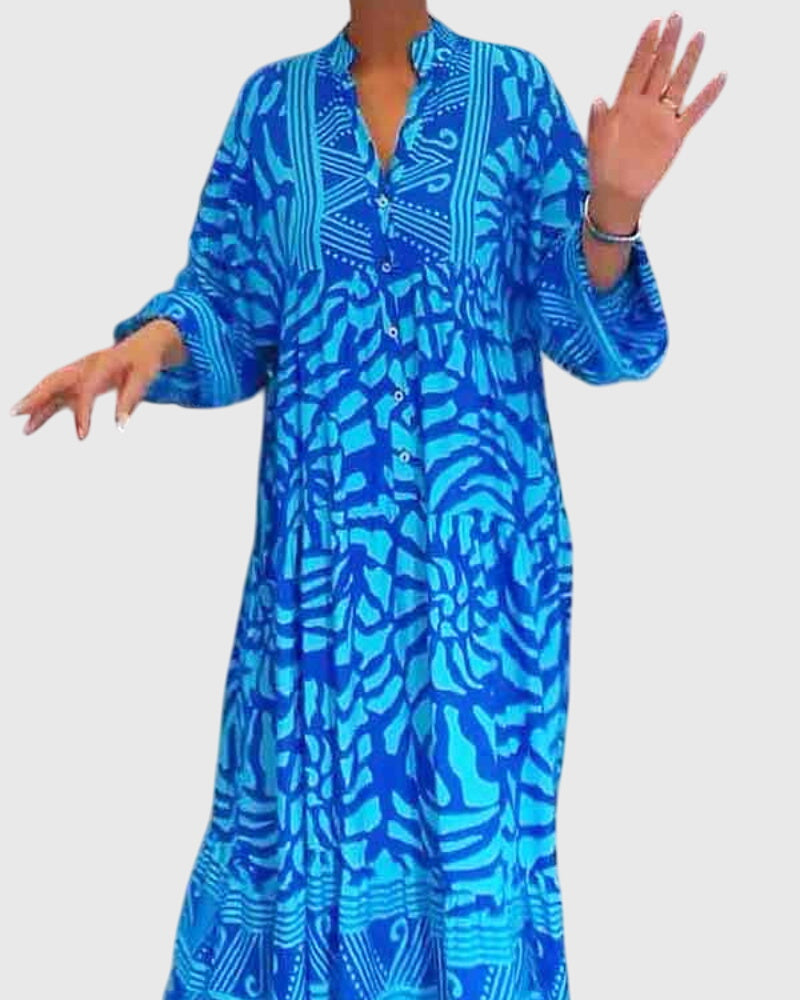 Alia | Printed Maxi Dress