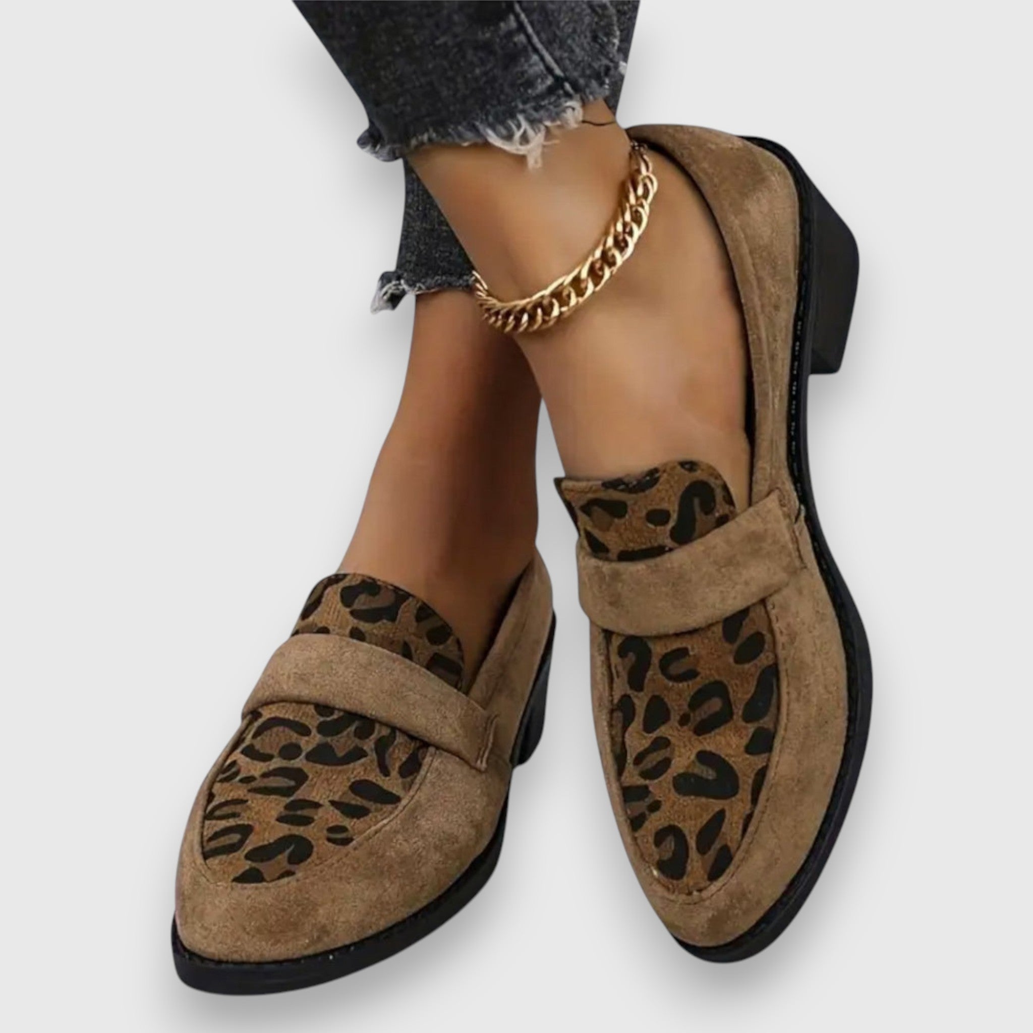 Tania | Leopard Print Loafers