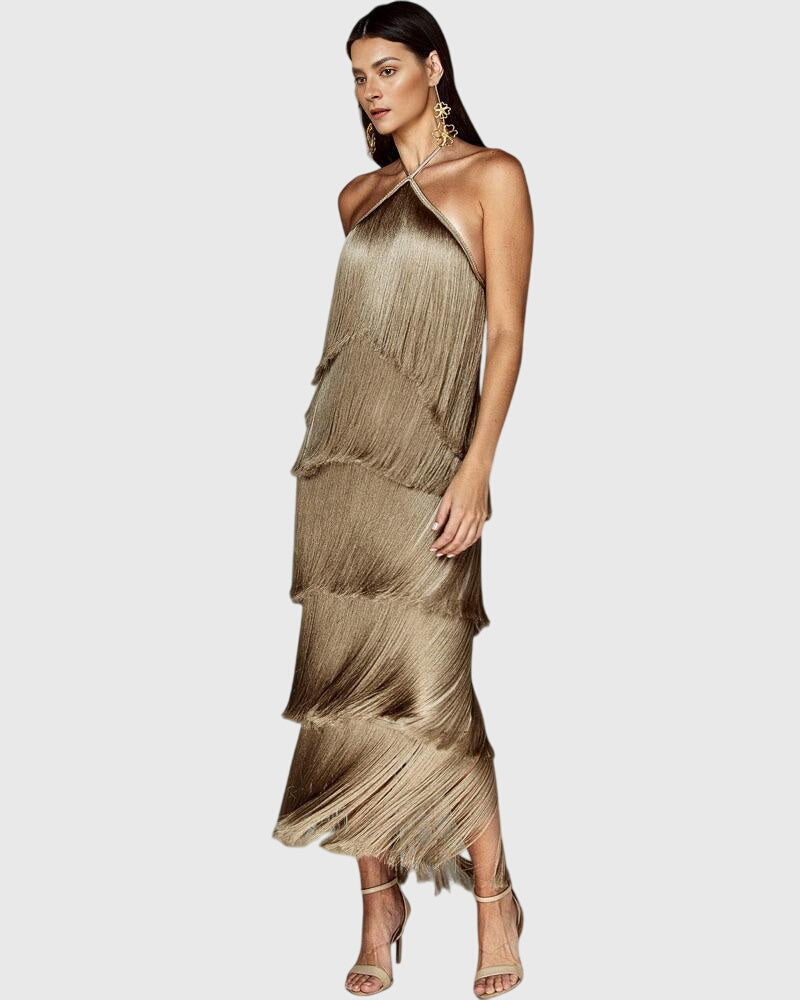 Lexi-Mae | Fringed Evening Dress