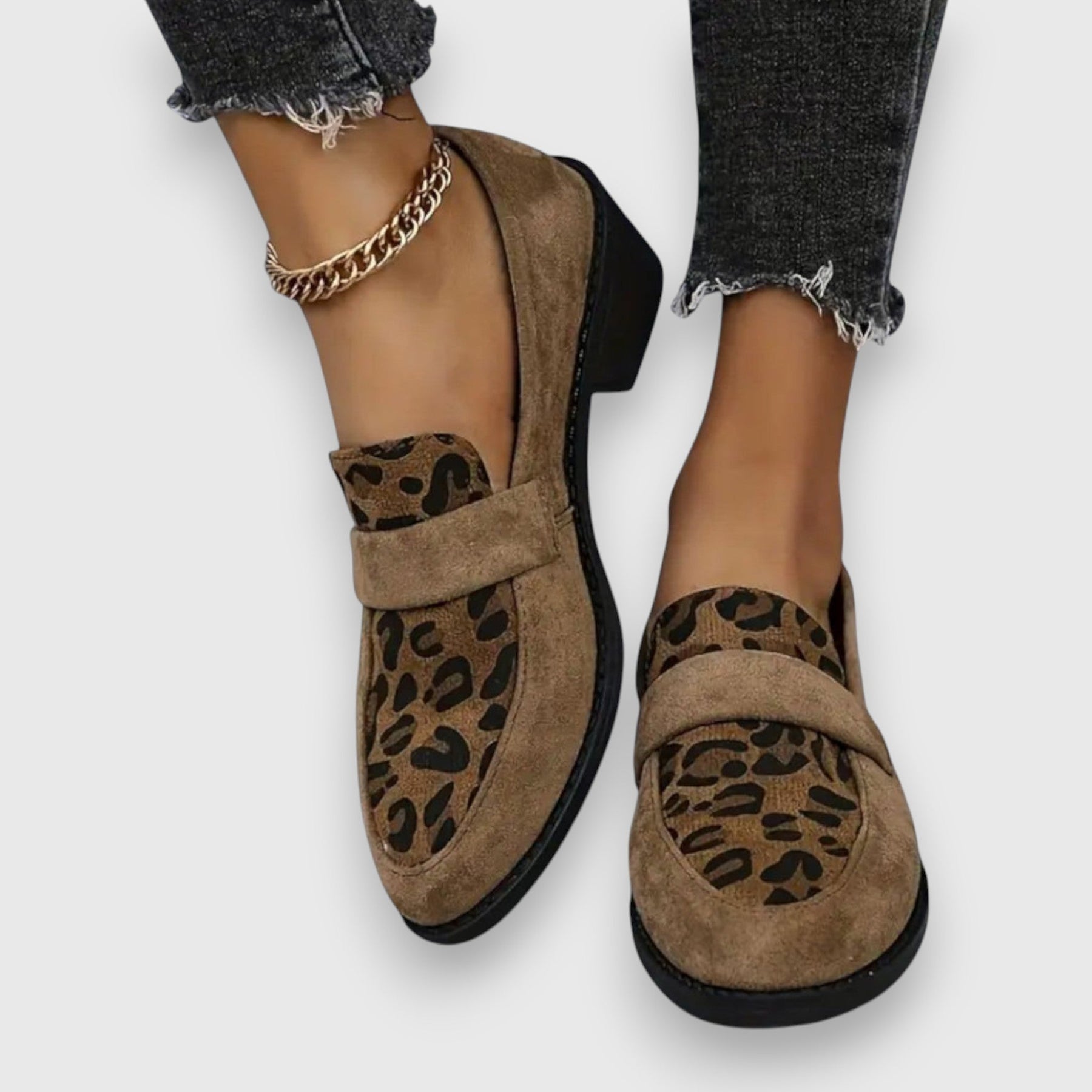 Tania | Leopard Print Loafers