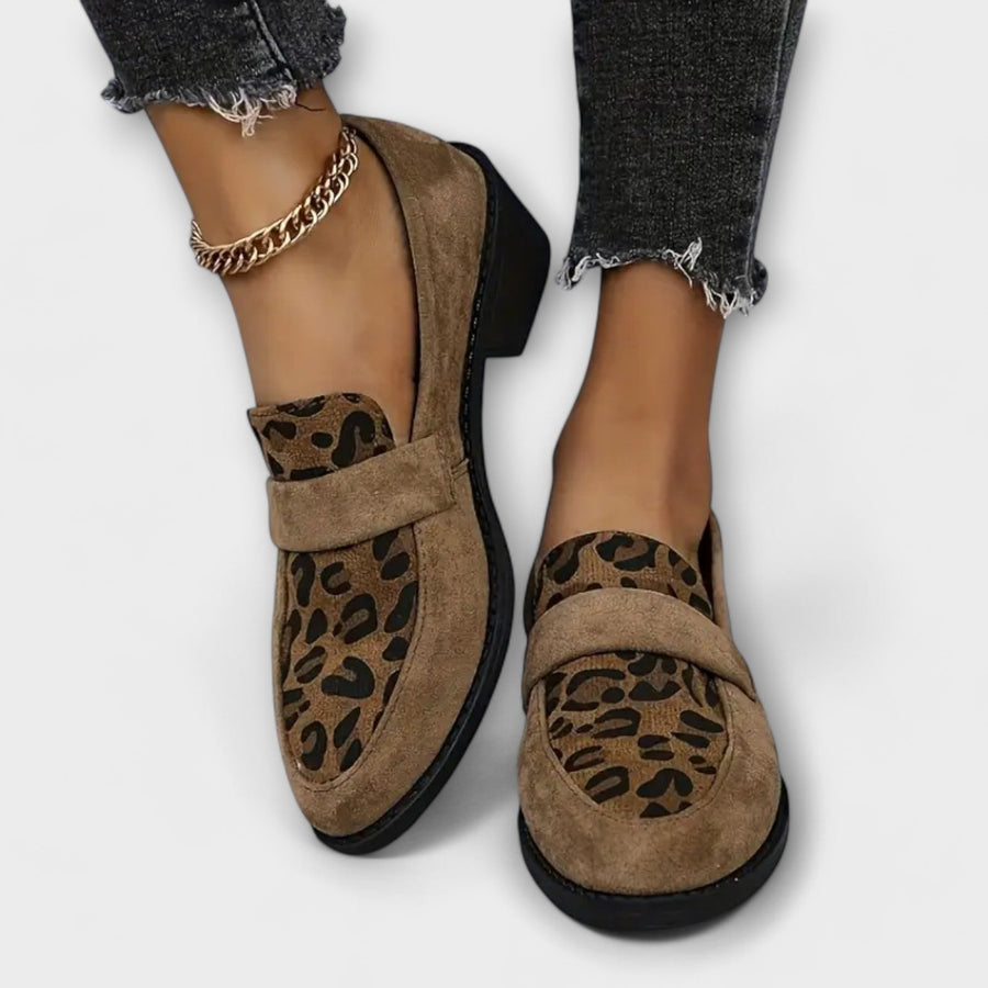 Audrey | Leopard Print Loafers