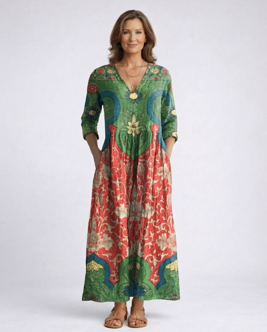 Courtnie | Ornamental Maxi Dress